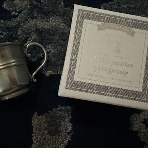 Pottery Barn Kids Pewter Giraffe Cup